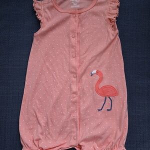 Coral Flamingo Kids Pajamas